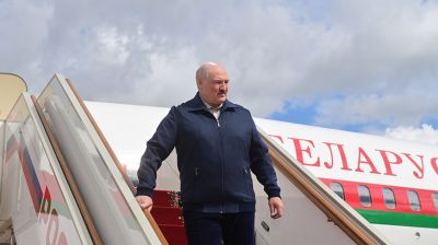 6 мая 2022, 10:27 Лукашенко прилетел в Москву на юбилейный саммит ОДКБ