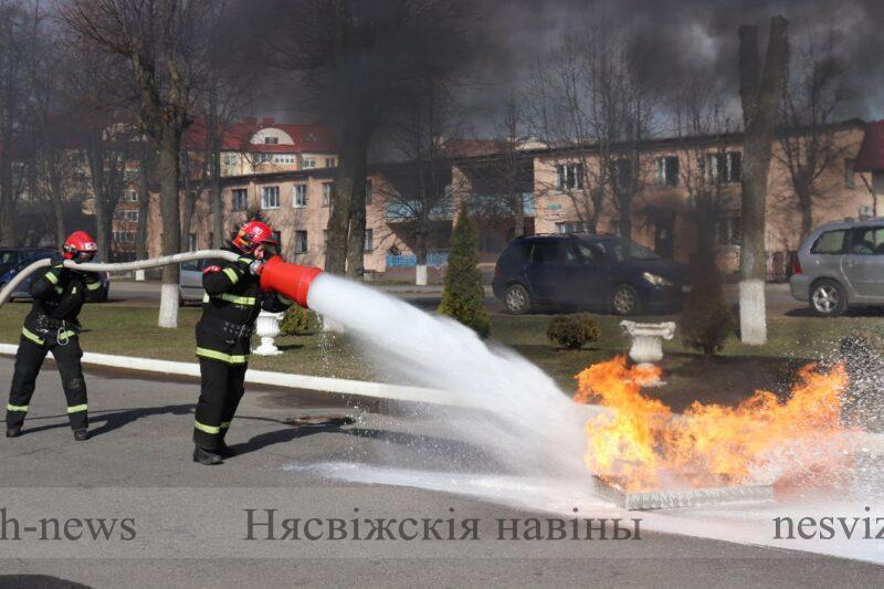 Вручение наград, очередных специальных званий, чествование ветерана пожарной службы, проводы на пенсию. Как прошел ЕДИ в Несвижском РОЧС