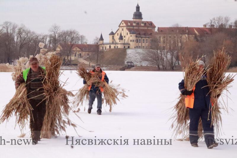 В Несвиже проходит экологическая акция «Сделаем лунки – спасем рыбу от замора!»