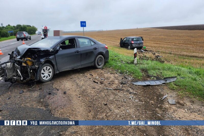 Столкновение автомобилей в Несвижском районе