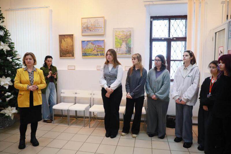 В музее-заповеднике «Несвиж» прошла встреча художника-педагога Виктора Данилова с учащимися колледжа