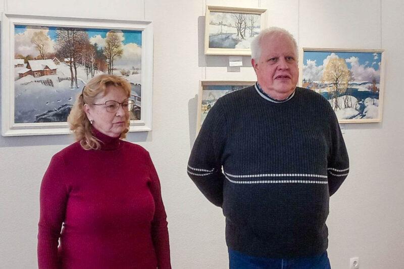 У мастацкай галерэі “МАРА” адкрылася выстава памяці мастака Міхася Карпука “Пейзажы роднай зямлі”