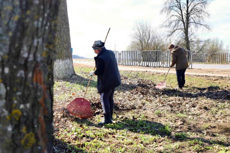 В Ланском сельском cовете прошёл субботник