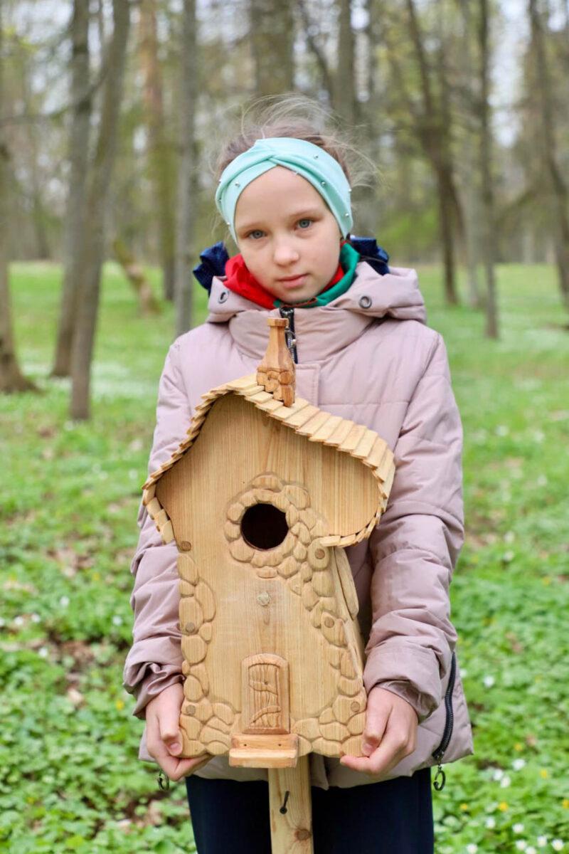 Новые скворечники от школьников района появились в несвижском городском парке в рамках экологического форума