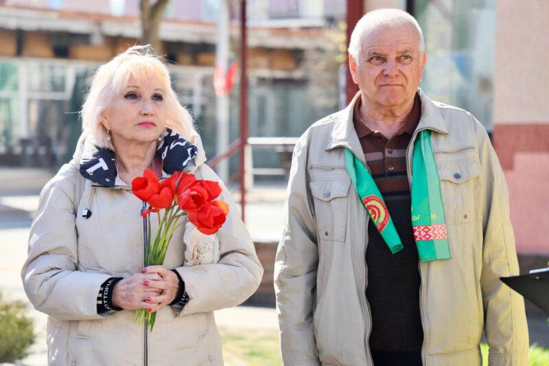 В Несвиже прошёл митинг, приуроченный ко Дню рождения Владимира Ленина. Фотофакт