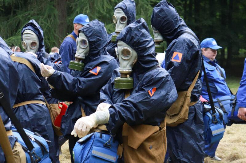В Несвижском парке состоялись районные соревнования санитарных формирований гражданской обороны