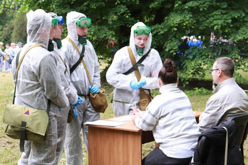 В Несвижском парке состоялись районные соревнования санитарных формирований гражданской обороны