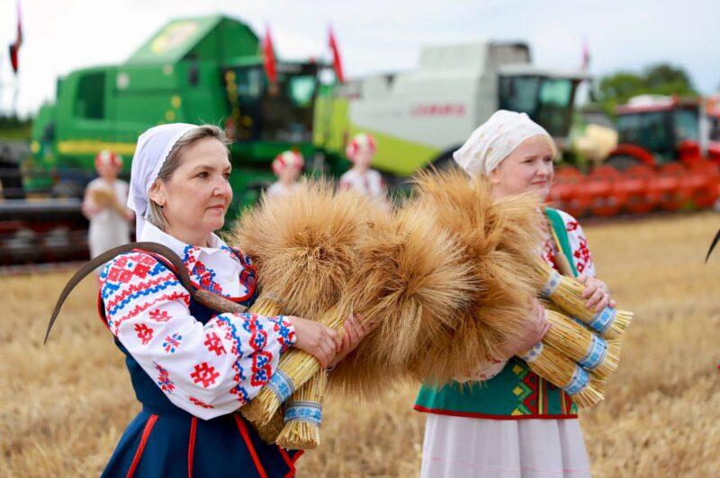 Традыцыйны абрад «Зажынкі» даў афіцыйны старт уборачнай кампаніі ў Нясвіжскім раёне